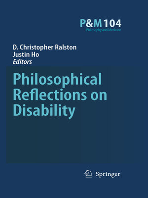 cover image of Philosophical Reflections on Disability